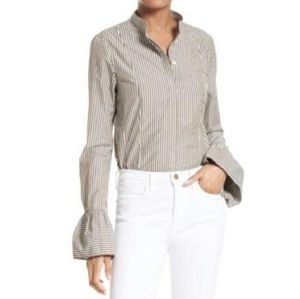 FRAME Amazing Bell-Sleeve Button Down Top!
